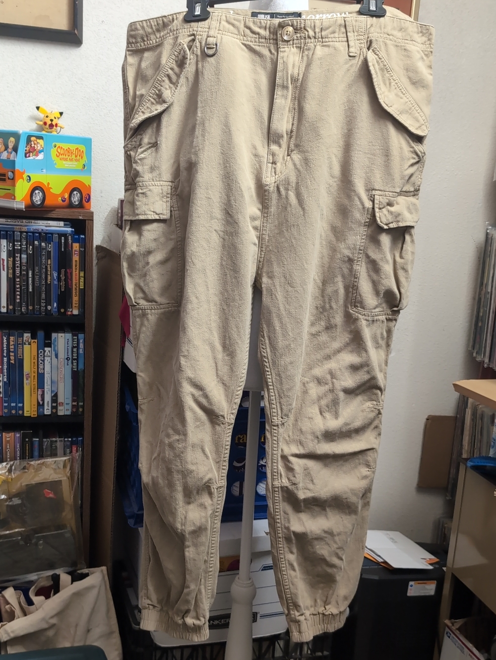 Publish Men's Cargo Jogger Pants in Khaki Beige 40 Today For Tomorrow